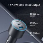 Anker Nano Car Charger (167.5W, 3 Ports) - Image 5
