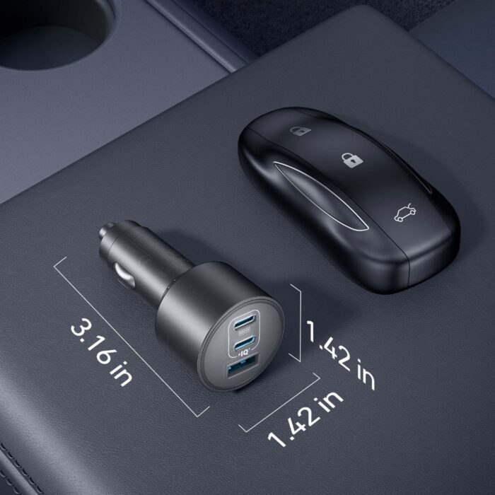 Anker Nano Car Charger (167.5W, 3 Ports) - Image 2