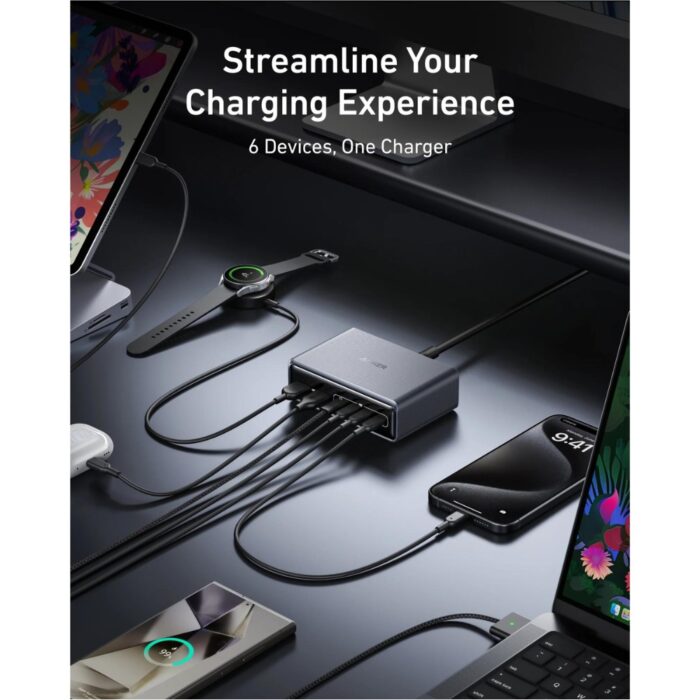 Anker Prime Charger 200W 6 Ports GaN - Image 4