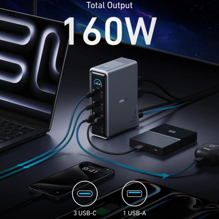 Anker Prime Charging Docking Station (14-in-1, Dual Display, 160W) - Image 3