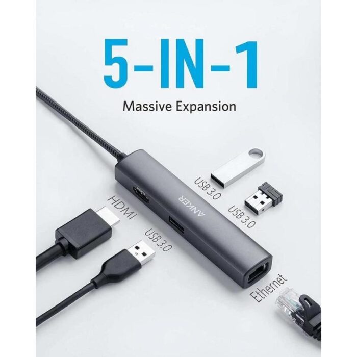 Anker USB-C Hub 5 in 1 Slim - Image 2