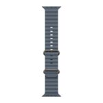 Apple Watch Ultra 3 Ocean Band Natural Titanium - Anchor Blue - Image 3
