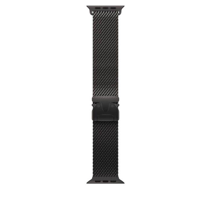 Apple watch Band 49mm Black Titanium Milanese Loop - Small - Image 3
