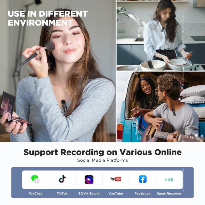 BOYA BY-V1 Wireless Lavalier Microphone for iPhone - Image 5