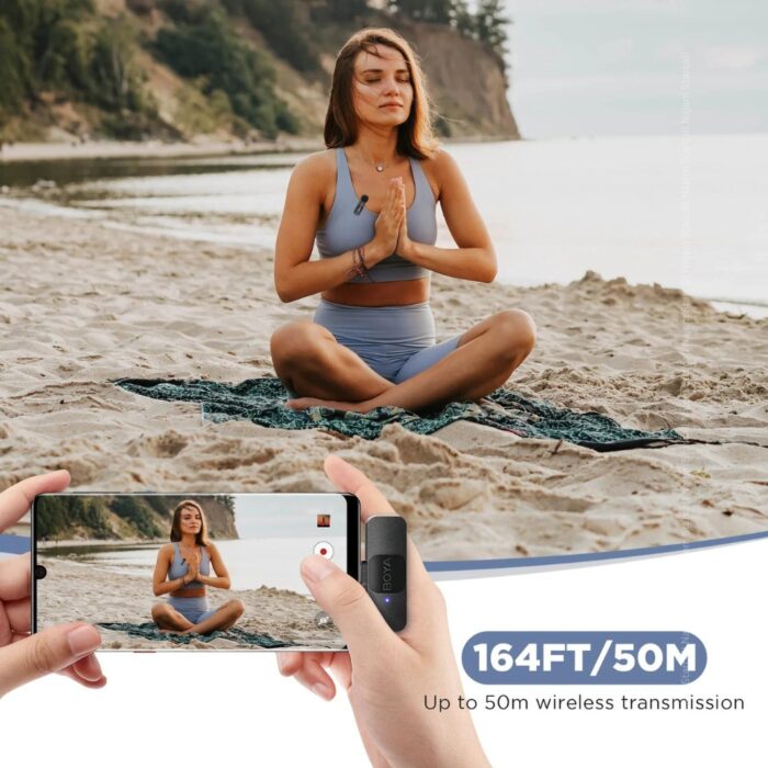 BOYA BY-V10 Wireless Lavalier Microphone for Android - Image 3