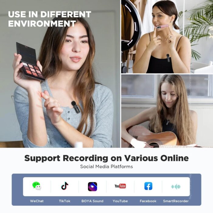 BOYA BY-V10 Wireless Lavalier Microphone for Android - Image 5