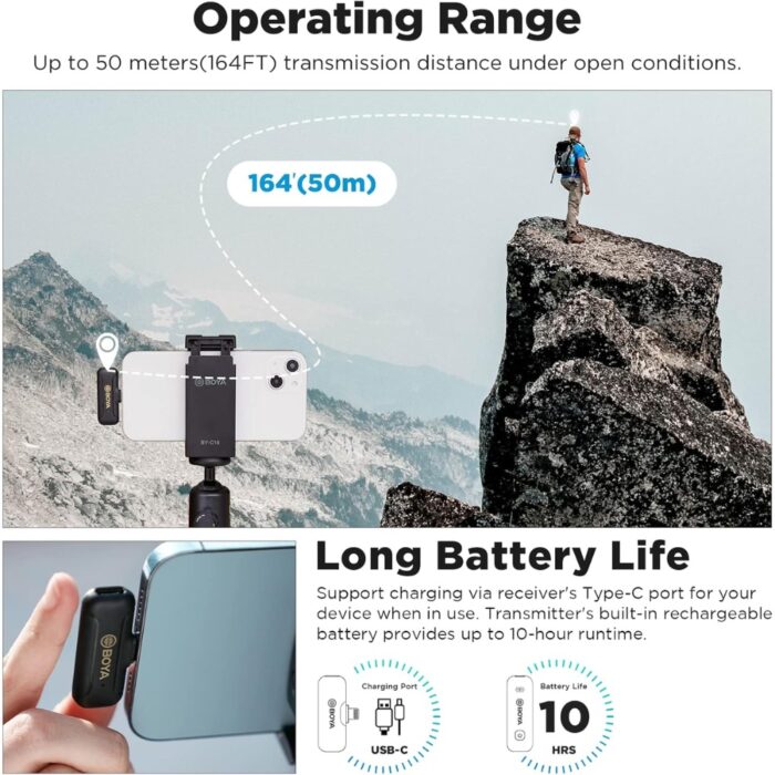 BOYA BY-WM3T2-D1 mini 2.4GHz wireless microphone - Image 3