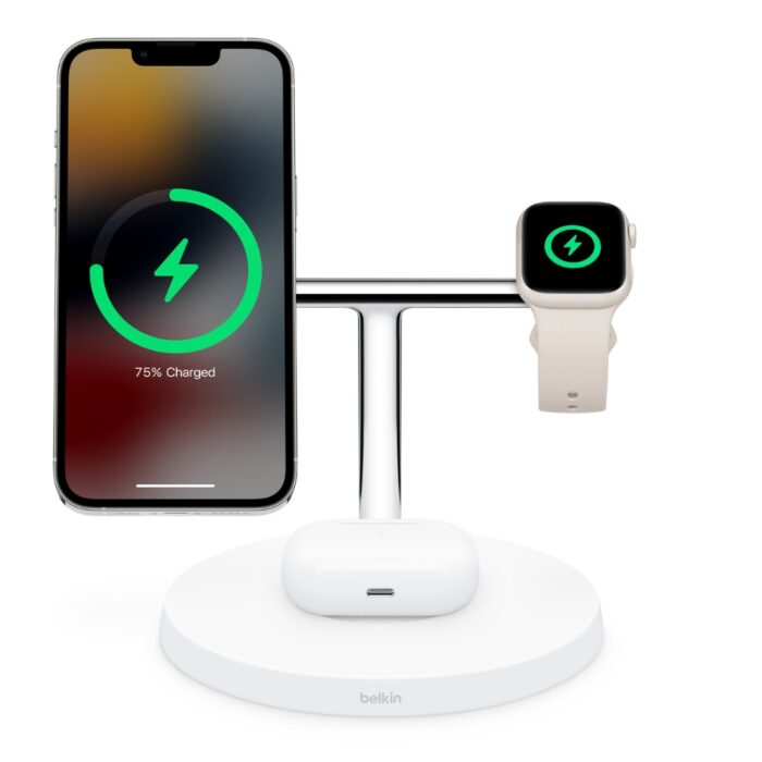 Belkin Boost Charge Pro 3 in 1 Wireless Charging Stand with MagSafe - Image 5