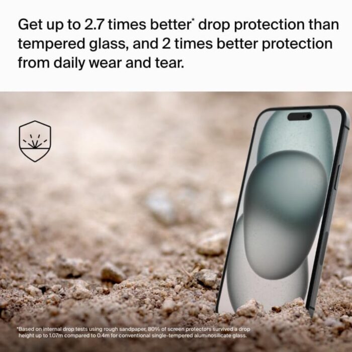 Belkin ScreenForce UltraGlass 2 Protection for iPhone 15 Plus iphone14 Pro Max - Image 2
