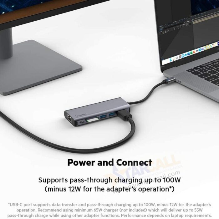 Belkin USB-C Hub 6 in 1 MultiPort  Adapter - Image 3