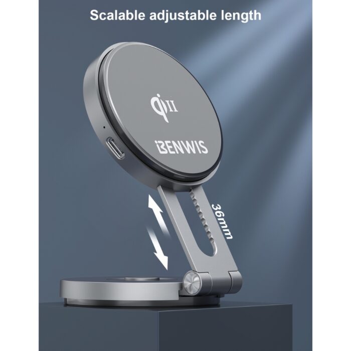 Benwis Foldable Magnetic Car Charger Mount - Image 5