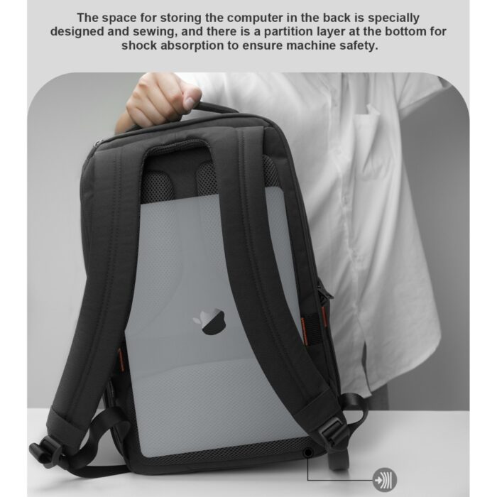 Benwis Laptop Backpack Black - Image 6