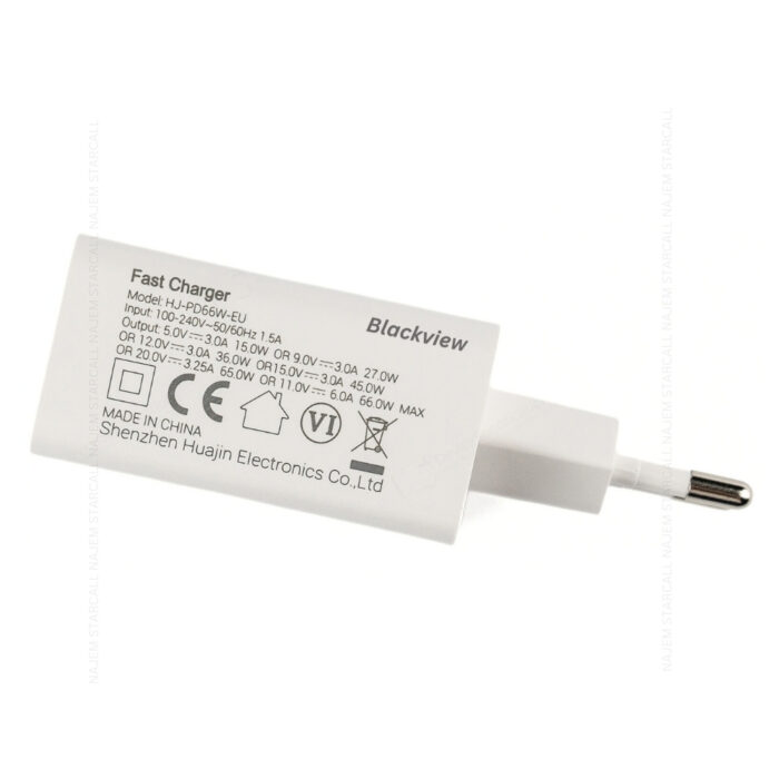 Blackview 66w Fast Charger HJ-PD66W-EU Original - Image 3