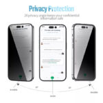 Blueo HD 3D Privacy Tempered Glass Screen Protector for iPhone 17 Pro Max / 16 pro max - Image 3