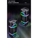 Blueseed Dual 8-inch Led Light Speaker BS-115 - Image 4