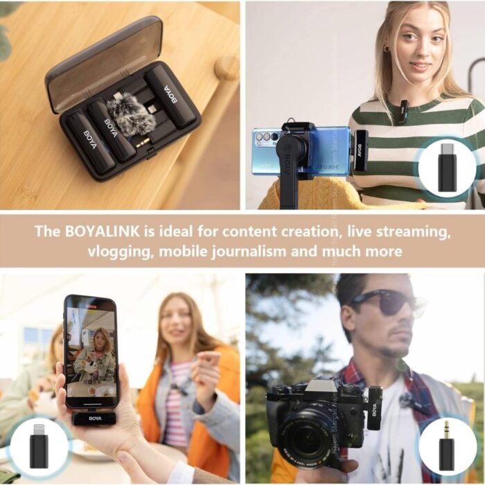 Boya BOYALINK All-in-one Design Wireless Microphone System - Image 4