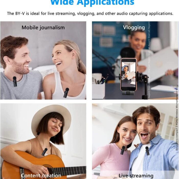 Boya Ultra compact 2.4GHz Wireless Microphone BY-V2 - Image 3