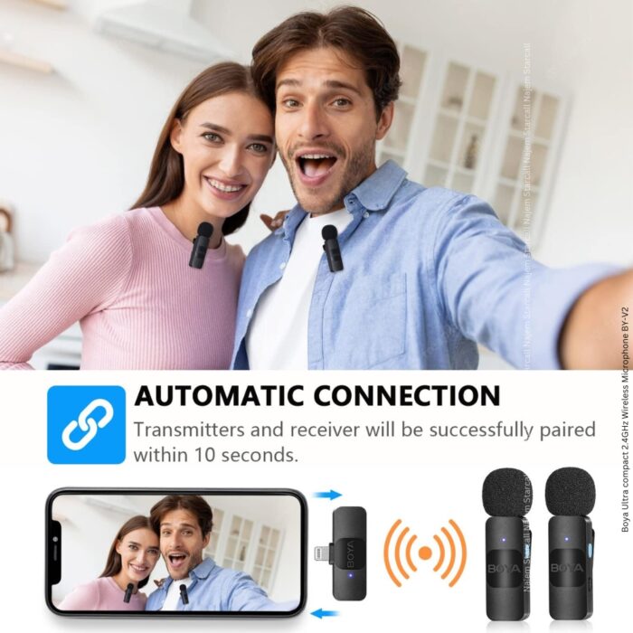 Boya Ultra compact 2.4GHz Wireless Microphone BY-V2 - Image 4