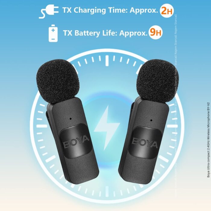 Boya Ultra compact 2.4GHz Wireless Microphone BY-V2 - Image 9