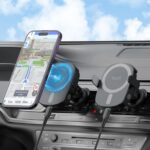 Budi 2 in 1 universal Magnetic Wireless Car Charger Holder - Image 2