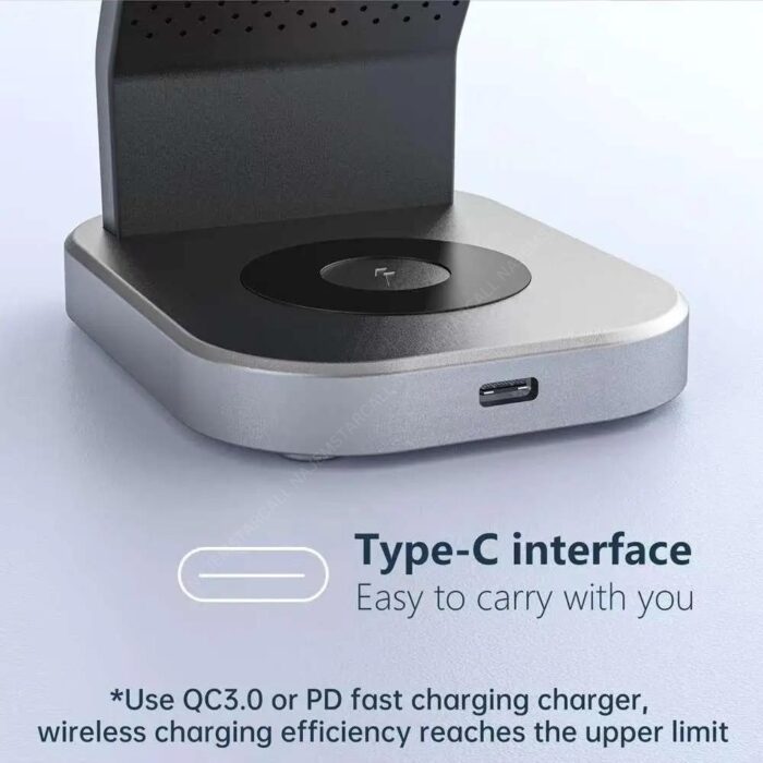 Budi 3 in 1 Magnetic Wireless Charging Stand - Image 4