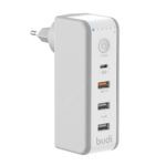 Budi 30W Timer Charger PD USB-C QC3.0 with Dual USB Charger
