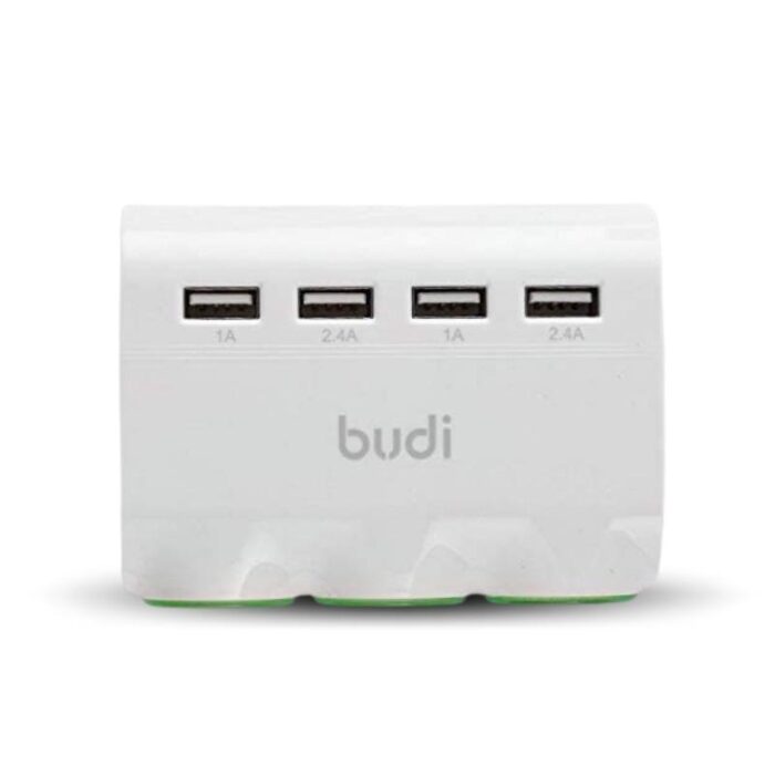 Budi 4 USB port with 3 car charger port - Image 2