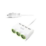 Budi 4 USB port with 3 car charger port
