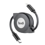 Budi Retractable USB-C to Lightning Cable PD 20W - Image 2
