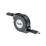 Budi Retractable USB-C to USB-C Cable PD 65W