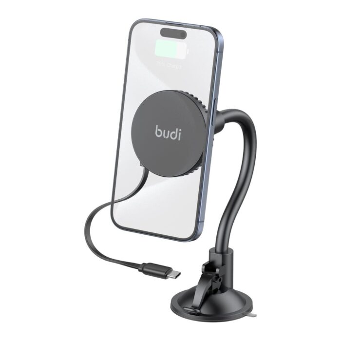 Budi Universal Magnetic Wireless Car Charger Holder - Image 2