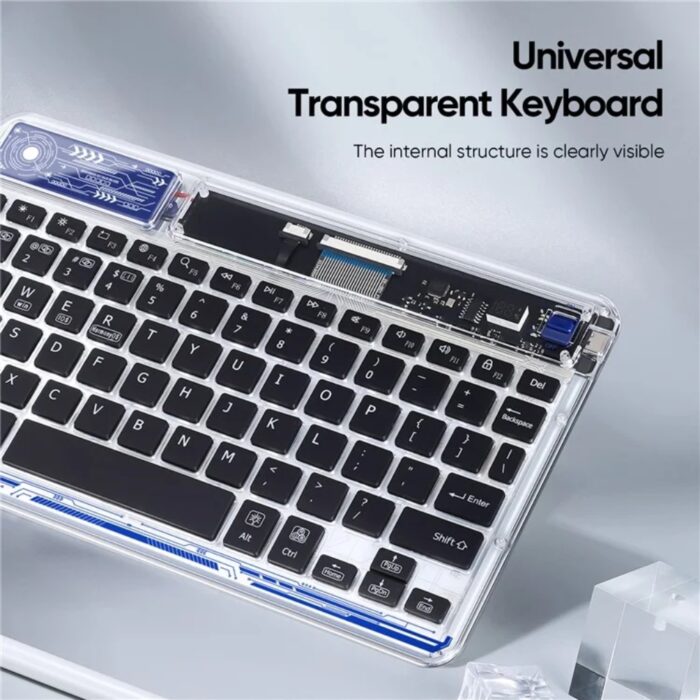 Dux Ducis CK Series Crystal Transparent Wireless Keyboard - Image 3