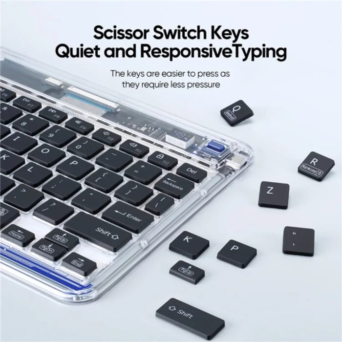 Dux Ducis CK Series Crystal Transparent Wireless Keyboard - Image 5