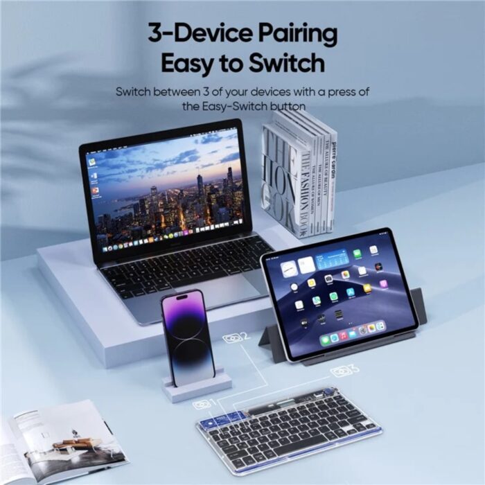 Dux Ducis CK Series Crystal Transparent Wireless Keyboard - Image 6