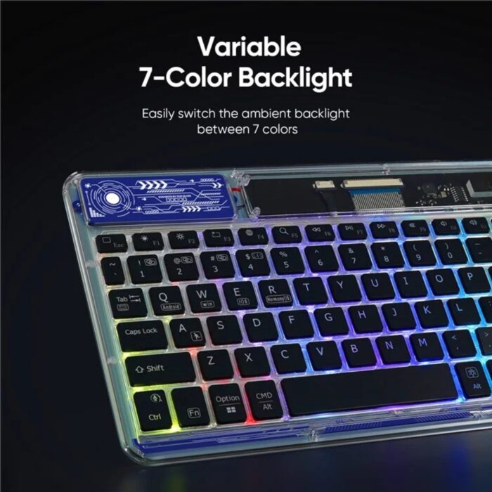 Dux Ducis CK Series Crystal Transparent Wireless Keyboard - Image 8