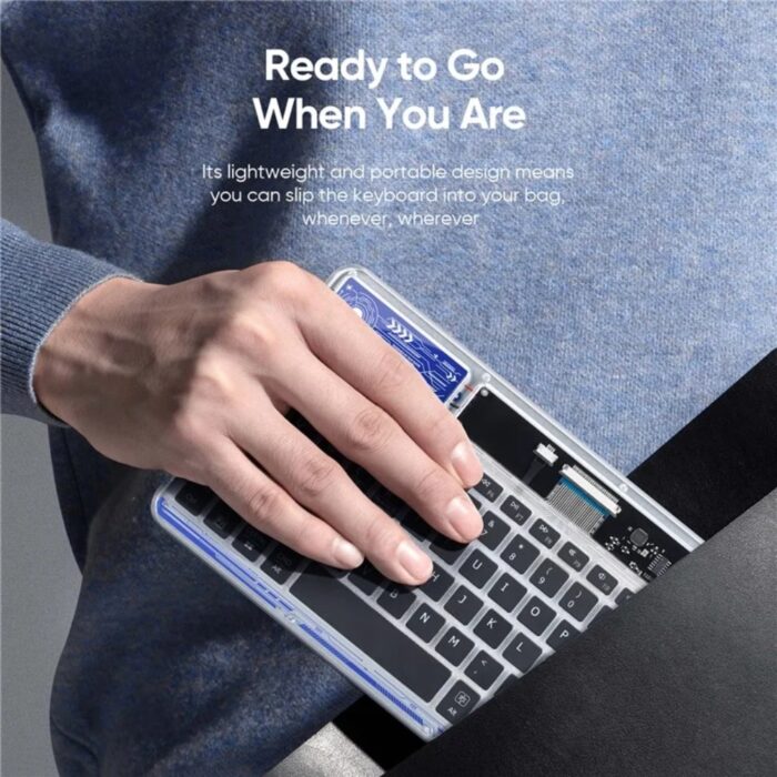 Dux Ducis CK Series Crystal Transparent Wireless Keyboard - Image 9