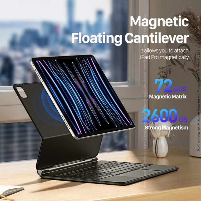 Dux Ducis Magnetic Bluetooth Keyboard with Protective Case for iPad Pro 12.9 - Image 5