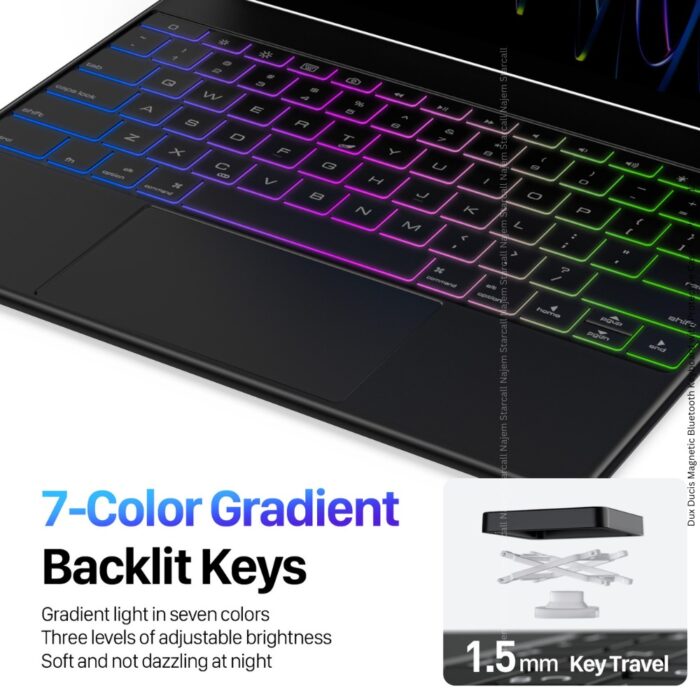 Dux Ducis Magnetic Bluetooth Keyboard with Protective Case for iPad Pro 12.9 - Image 7
