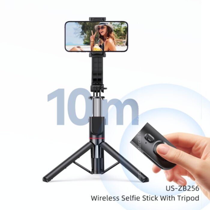 USAMS Wireless Selfie Stick With Tripod - Image 6