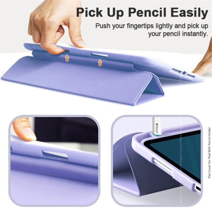 iPad 10 Flip Cover With Pencil Holder - Image 3