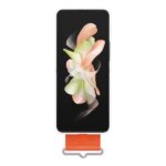 Samsung Galaxy Z Flip 4 Silicone Cover with Strap - Image 4