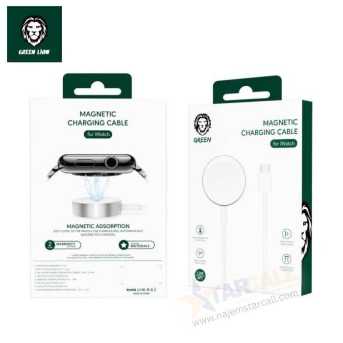 Green Lion Magnetic Charging Type-C Cable for Apple Watch - Image 5