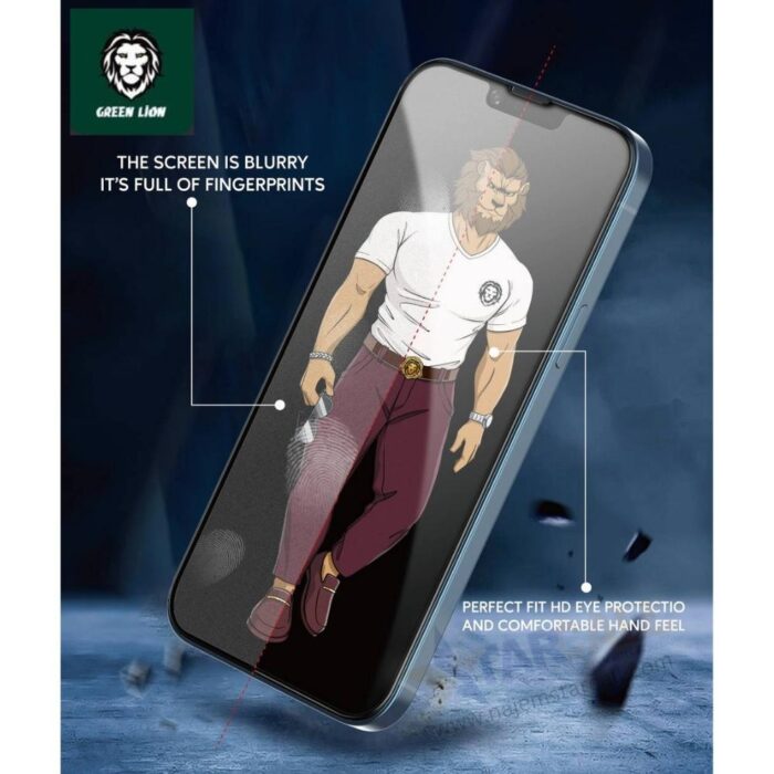 iPhone 14 Pro Green Lion 3D Matte Pro - Image 2
