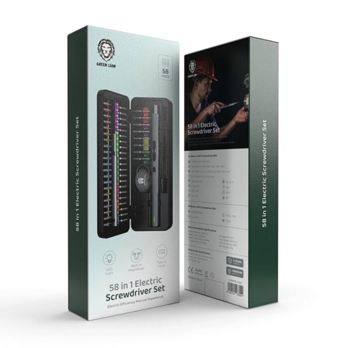 Green Lion 58 IN 1 Electric Screwdriver Set - Image 3