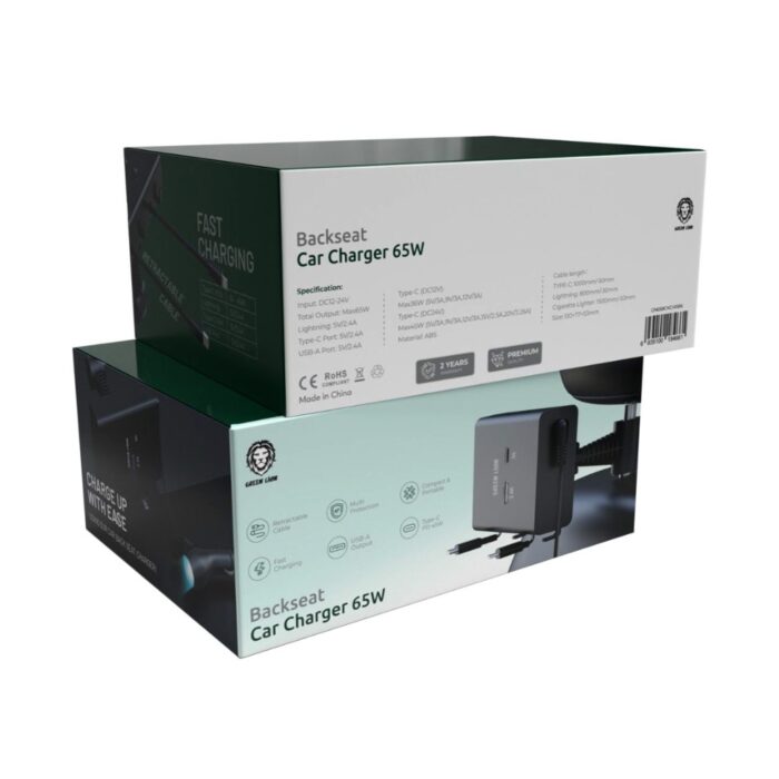 Green Lion Backseat Car Charger 65W - Image 8