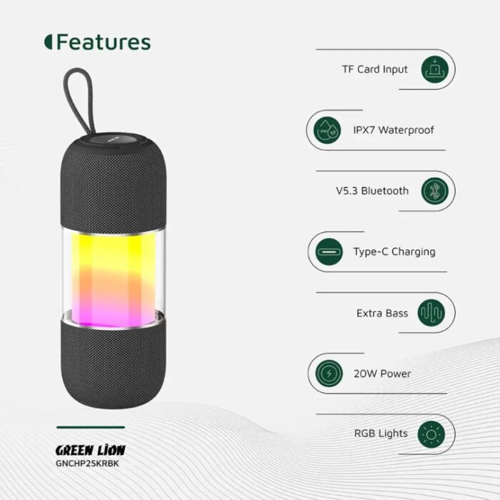 Green Lion Change Pro RGB Portable Speaker - Image 5