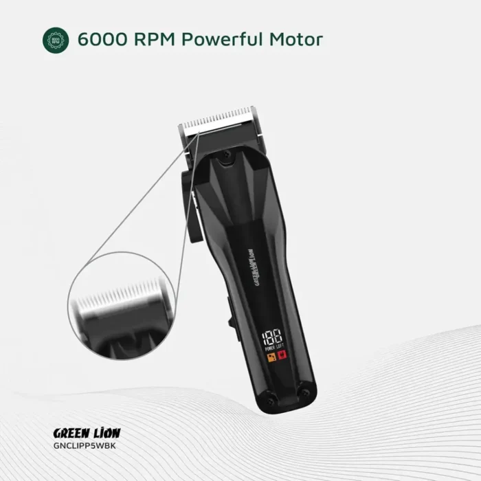Green Lion Clip Pro Professional Hair Clipper - Image 6