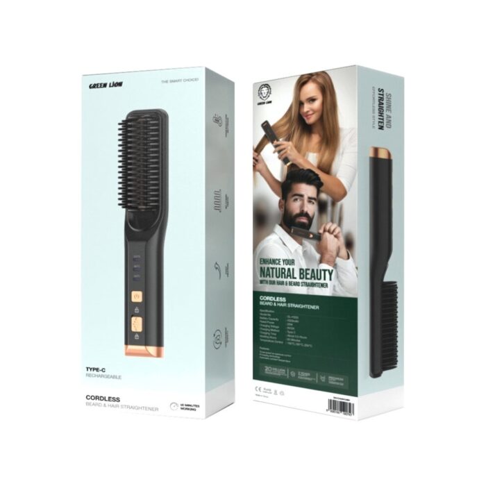 Green Lion Cordless Beard and Hair Straightener - Image 4