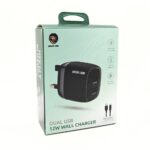 Green Lion Dual USB 12W Charger with 1m Cable
