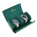 Green Lion Duo Watch Roll Case - Rolex Green
